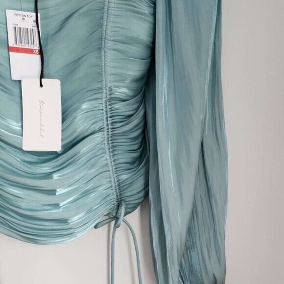 Princess Jasmine Blue Line & Dot Peyton Top XS B42 - Picture 9 of 12